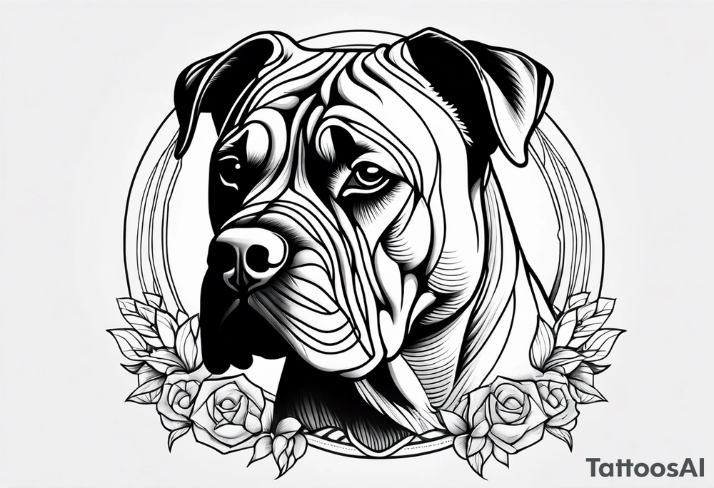 Presa canario tattoo idea