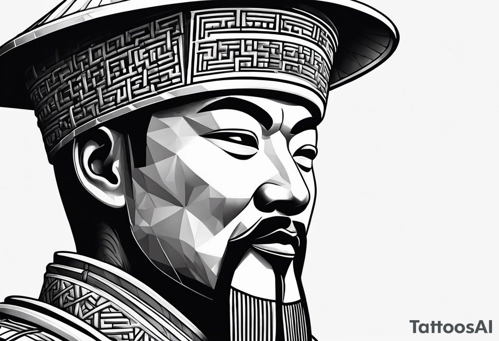 Terracotta Army Soldier who looks with very pride tattoo idea