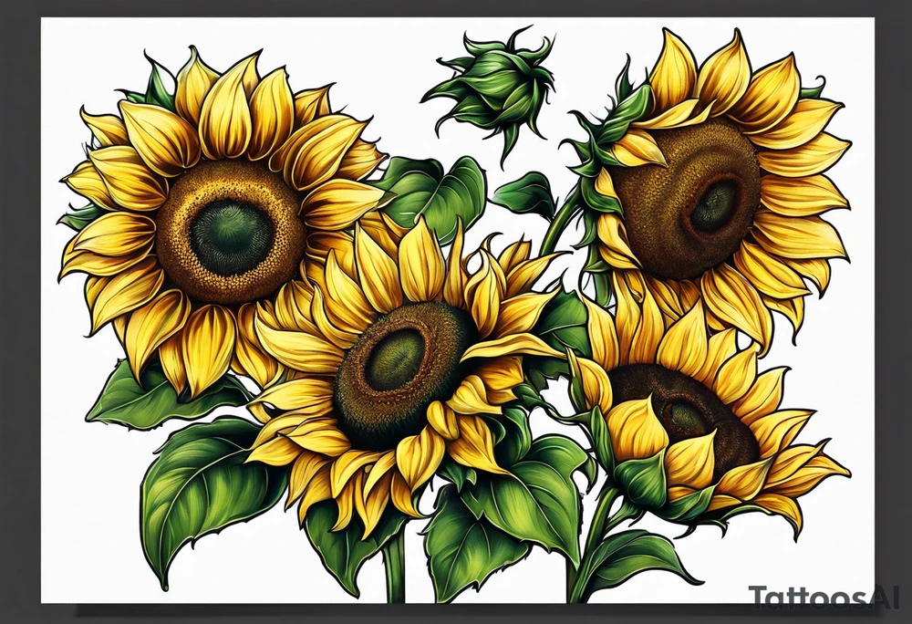 flower sunflower, tattoo idea