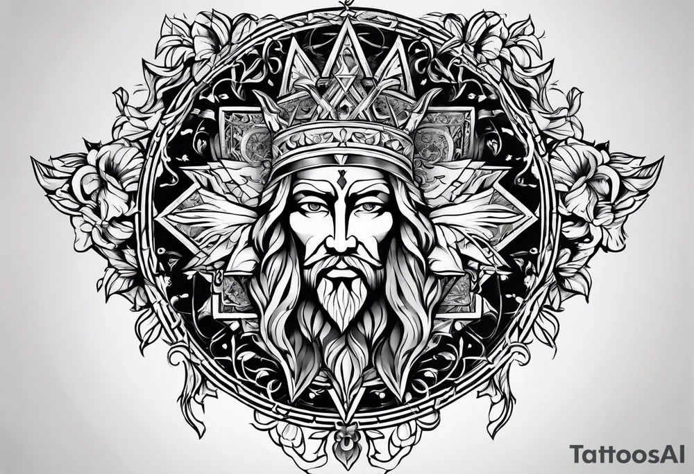 The symbol of Matthias in the bible tattoo idea