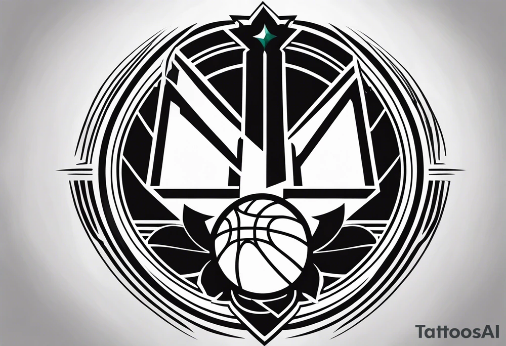 NBA logo tattoo idea