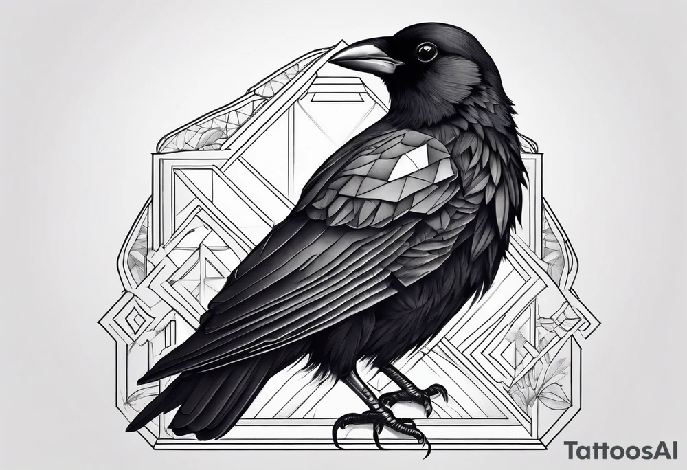 alpine chough tattoo idea