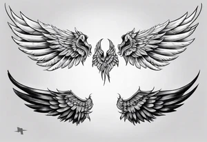 half wing for back tatto tattoo idea
