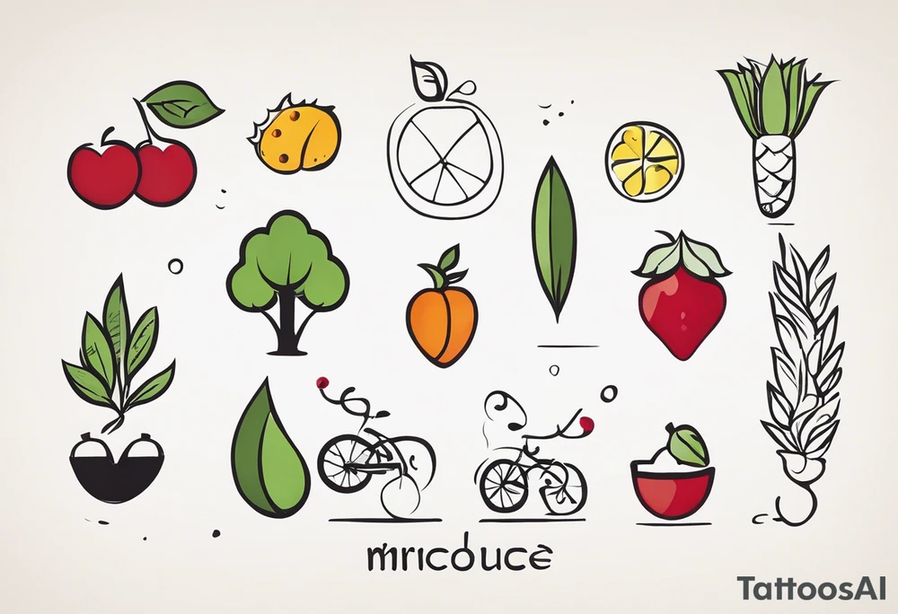 Produce a stylized drawing, to be used as a tattoo, representing a family of 5 people, a man and a woman, 3 children, one of which is a 10-year-old boy, a 7-year-old girl and a 3-year-old boy. The mother must have something that identifies her as a lawyer, while the father must have something that recalls the computer or new technologies. Thin lines tattoo idea