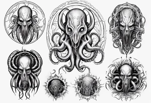 lovecraft myth tattoo for forearm tentacle +++ tattoo idea