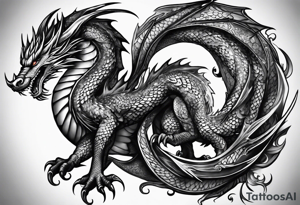 dragons tattoo idea