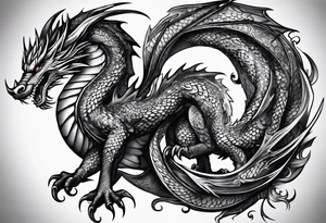 dragons tattoo idea
