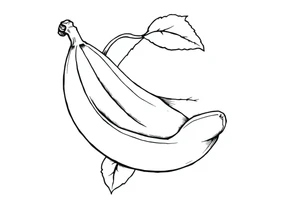 A banana inside a peach who submitted to the banana tattoo idea