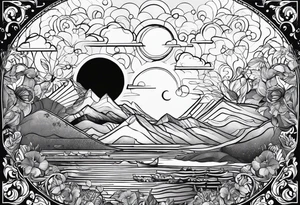 Cover me in sunshine, shower me with good times. Tell me that the worlds been spinning since the beginning and everything will be alright. Cover me in sunshine. tattoo idea