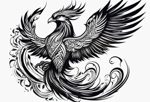 Phoenix bird for arm tattoo idea
