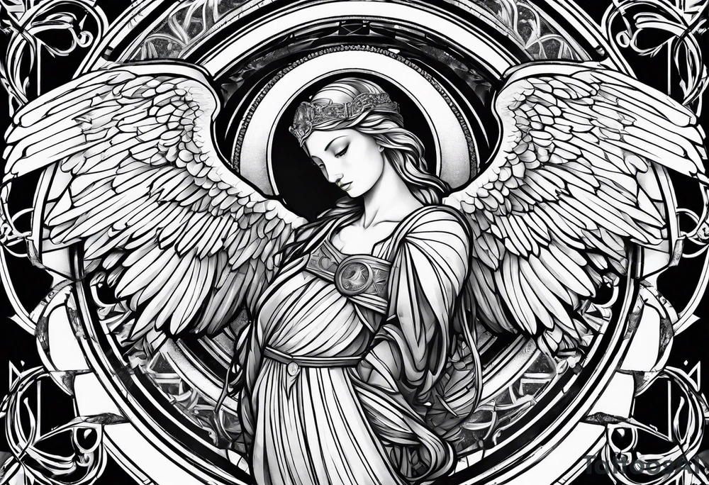 arc angel michael tattoo idea