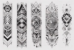 Arm sleeve covering tattoo idea