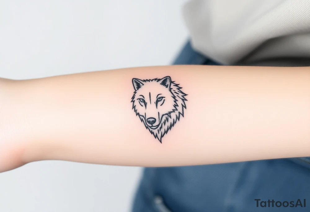 Wolf tattoo idea