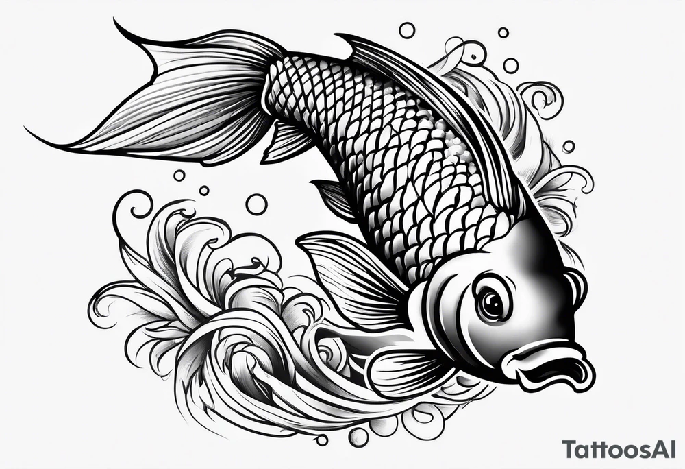 Koi fish tattoo idea
