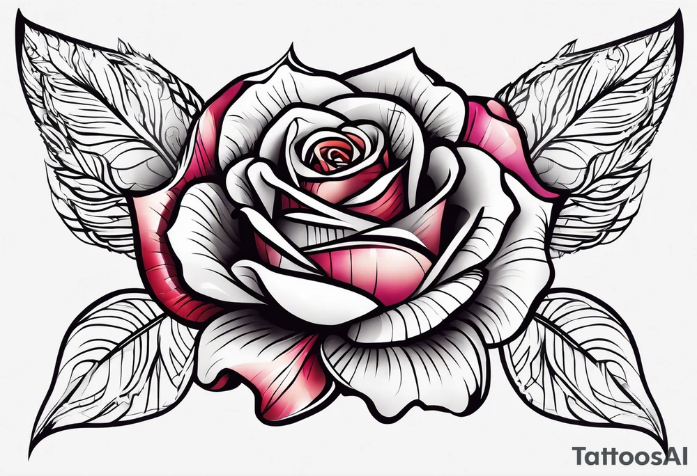 Sexy rose tattoo idea