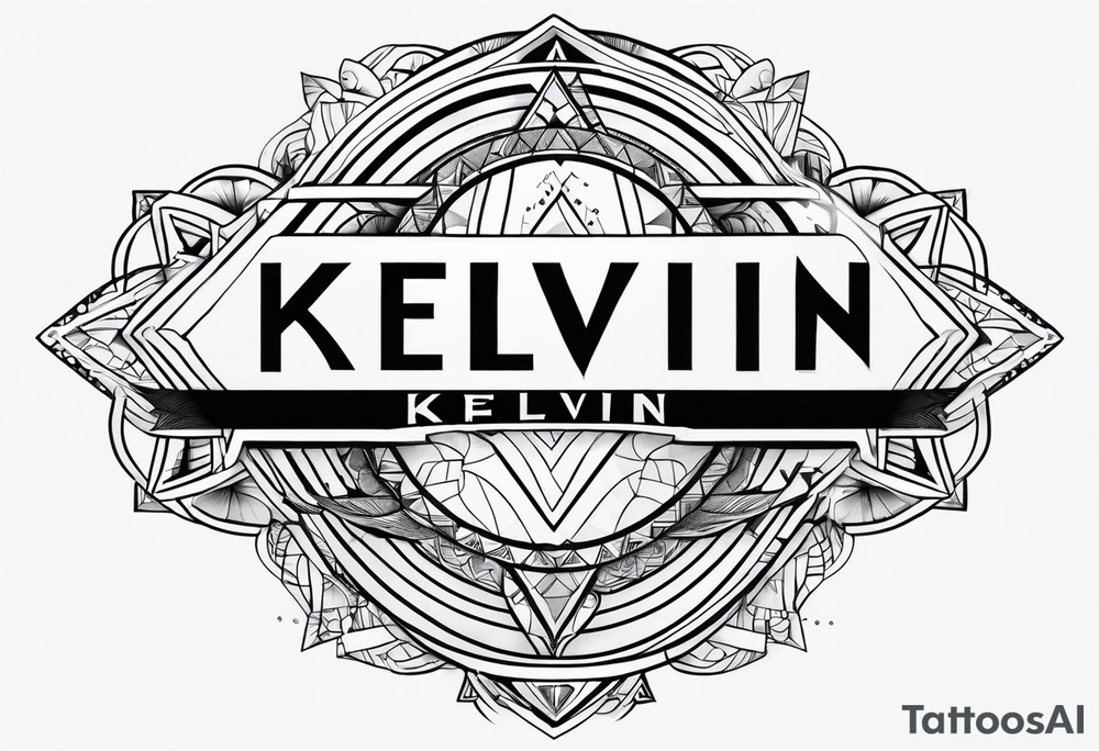 Tattoo with the name kelvin tattoo idea