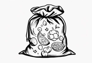 grocery sack plastic sack tattoo idea