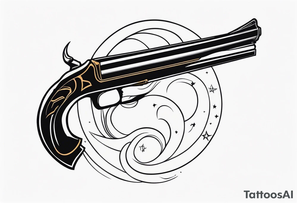 capricorn with a shotgun tattoo idea