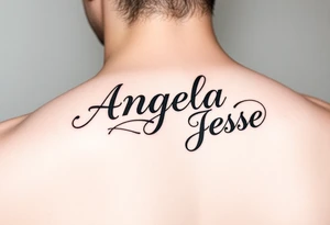 The name Angela and Jesse Combined tattoo idea