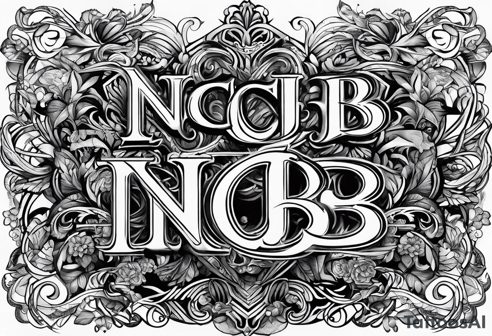 NCJB letters tattoo idea