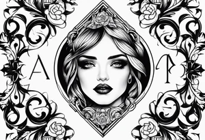 Alexis, in a gothic font tattoo idea