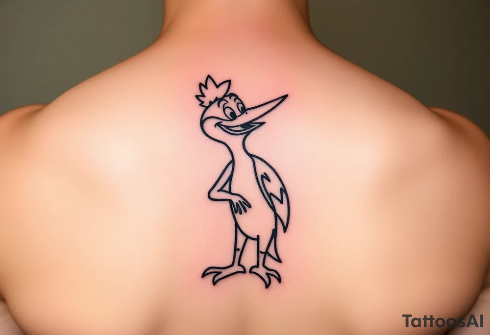 Woody the woodpecker  cartoon tattoo idea