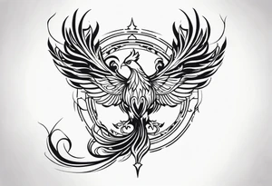 Rising phoenix tattoo idea