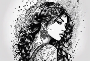 a shower that rains cold water tattoo idea