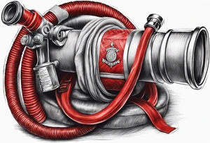 Fire hose tattoo idea