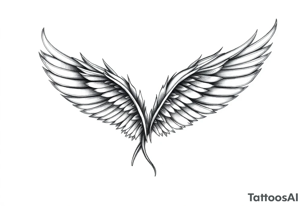 TWO FEATHERS TOGETHER tattoo idea
