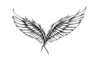 TWO FEATHERS TOGETHER tattoo idea