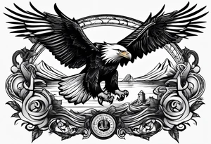 Eagle goble and anchor tattoo idea