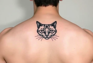 black cat tattoo idea