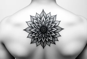 Dahlia mandala tattoo idea
