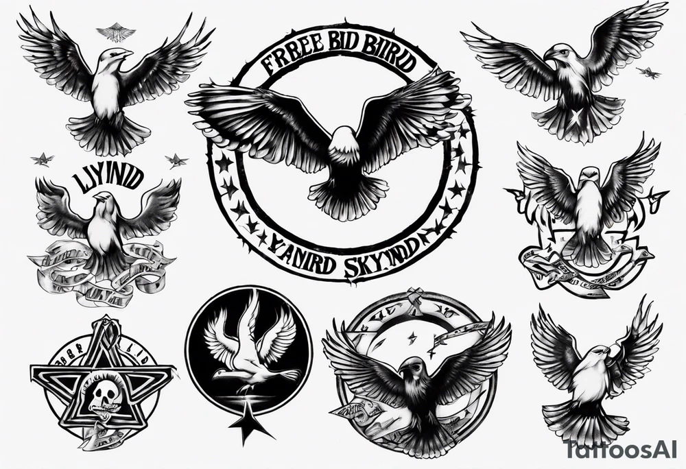 Free bird lynyrd skynyrd 
alternative tattoo idea