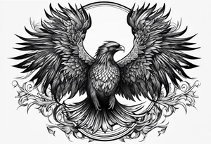 Heavy metal is phoenix being reborn tattoo idea