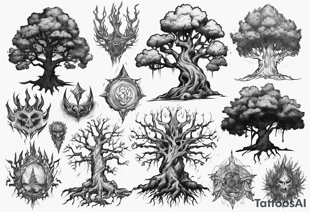Teldrassil tattoo idea