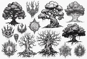 Teldrassil tattoo idea