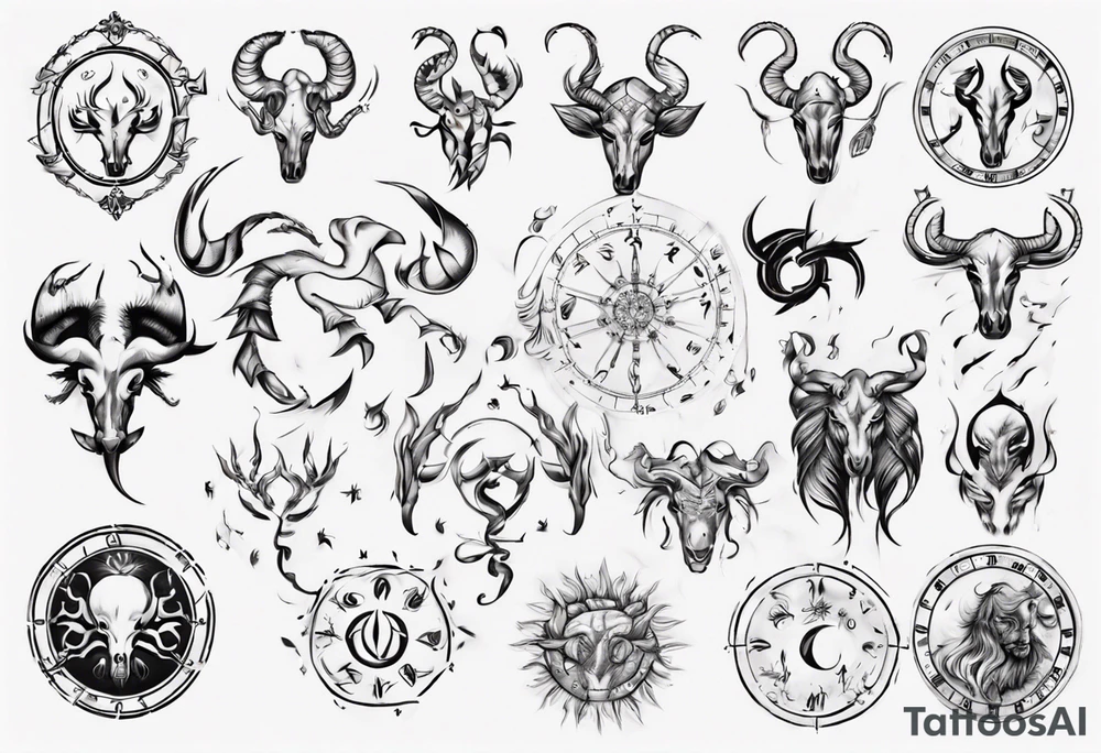 RKMSR, Punjab, cancer zodiac sign tattoo idea