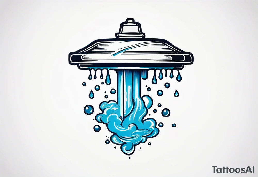 Sprinkler water tattoo idea