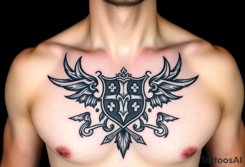 Smith, Irish crest. Mideval style.
Full chest tattoo idea tattoo idea