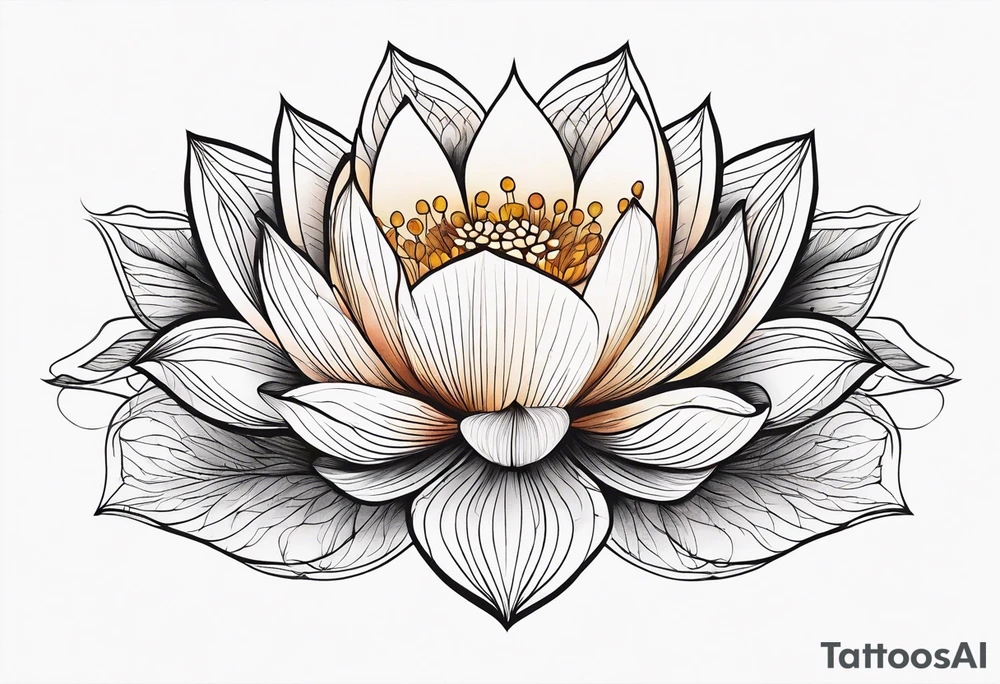 lotus flower, simple, beautiful tattoo idea