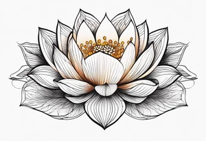 lotus flower, simple, beautiful tattoo idea