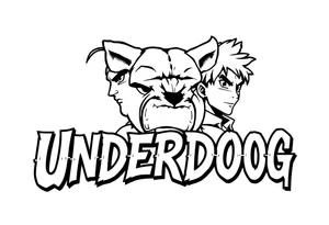 the word underdog in a with 3 anime characters Hajime no Ippo and Naruto and son Goku tattoo idea