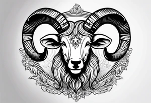 Aries star sign tattoo idea
