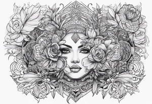 beautiful text box tattoo idea