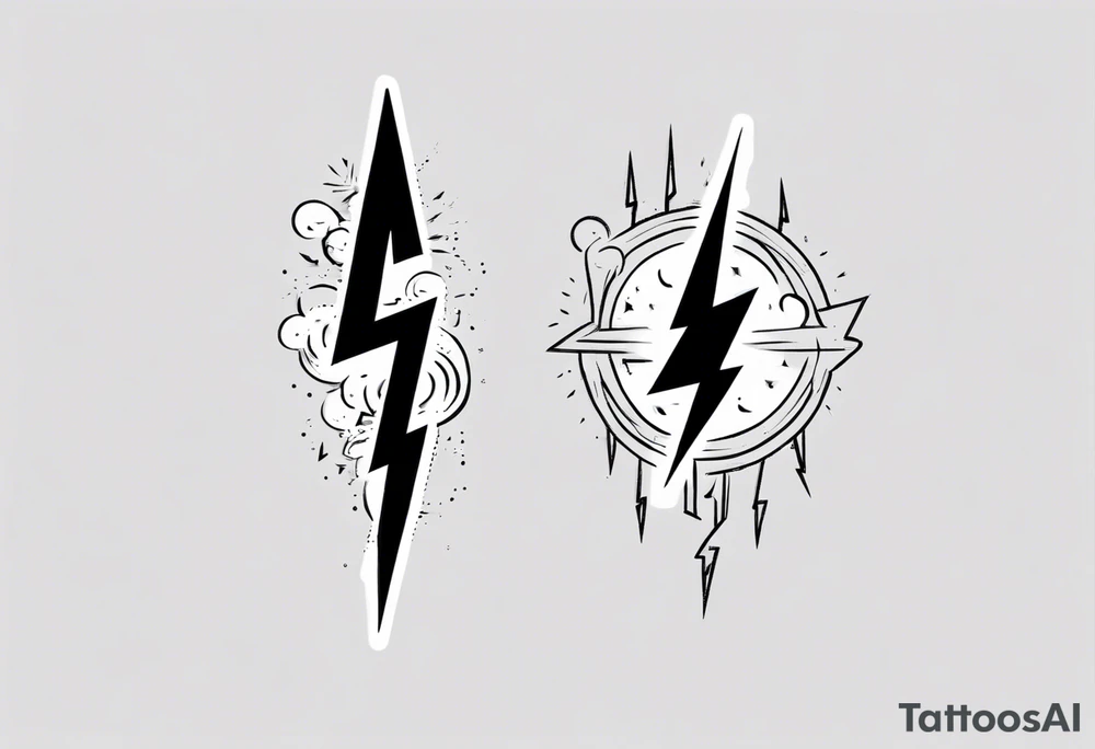 lightning tattoo idea