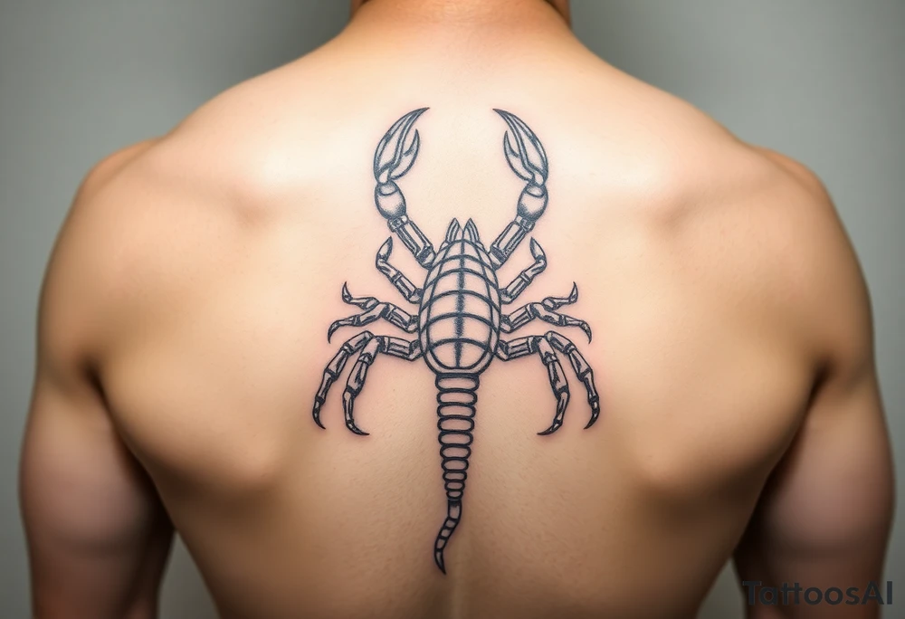 Scorpion optical illusion tattoo tattoo idea