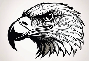 Tattoo of an Eagles head tattoo idea