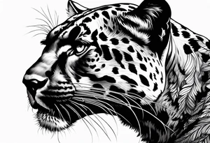 Panther hunting tattoo idea